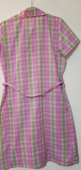 Vintage plaid shift dress M - Picture 2 of 5
